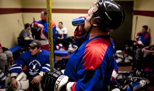 5 Things You'll Only See at a Beer League Hockey Game - Hockey
