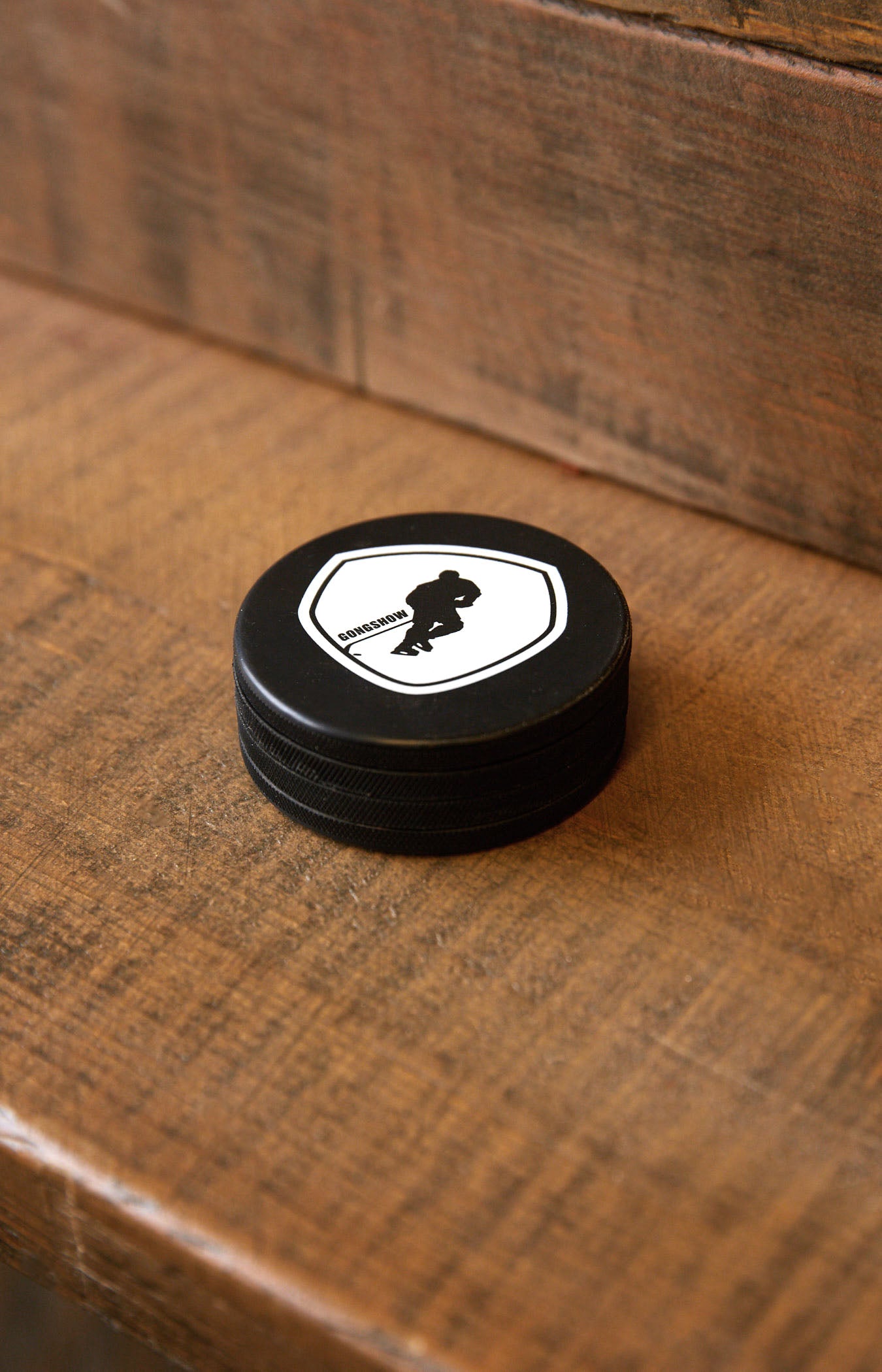 Official GONGSHOW lifestyle hockey apparel 4 pack puck coasters