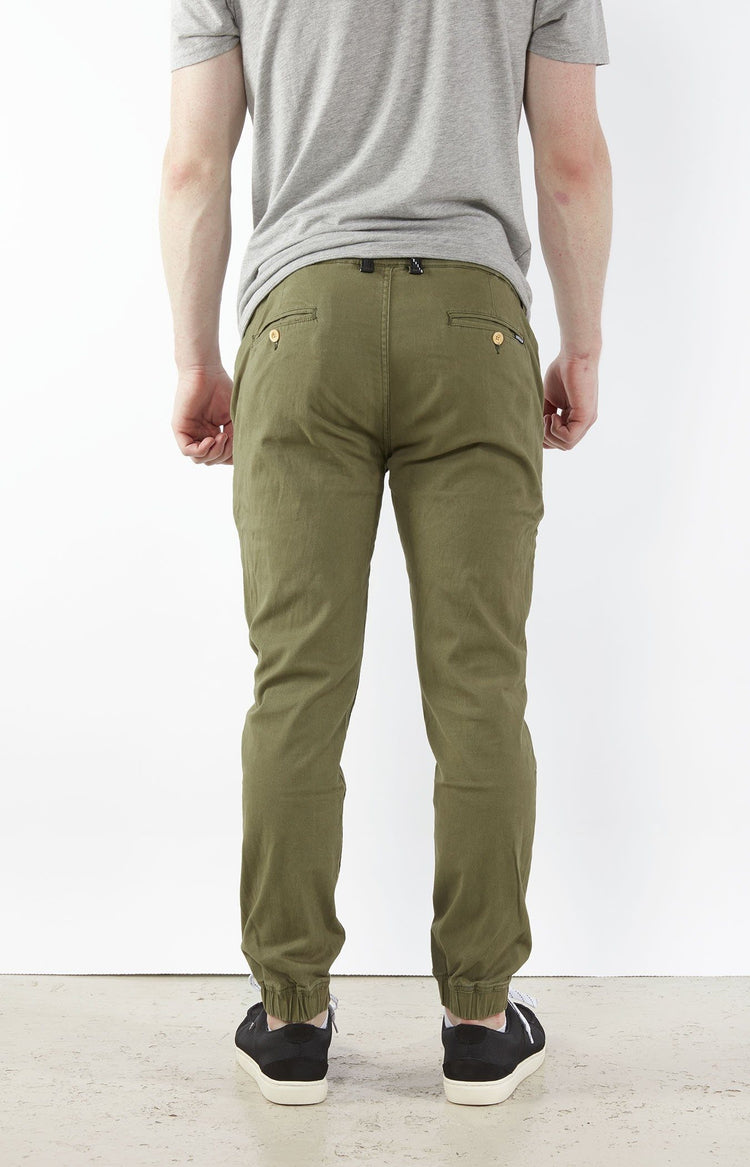 Green chino joggers outlet