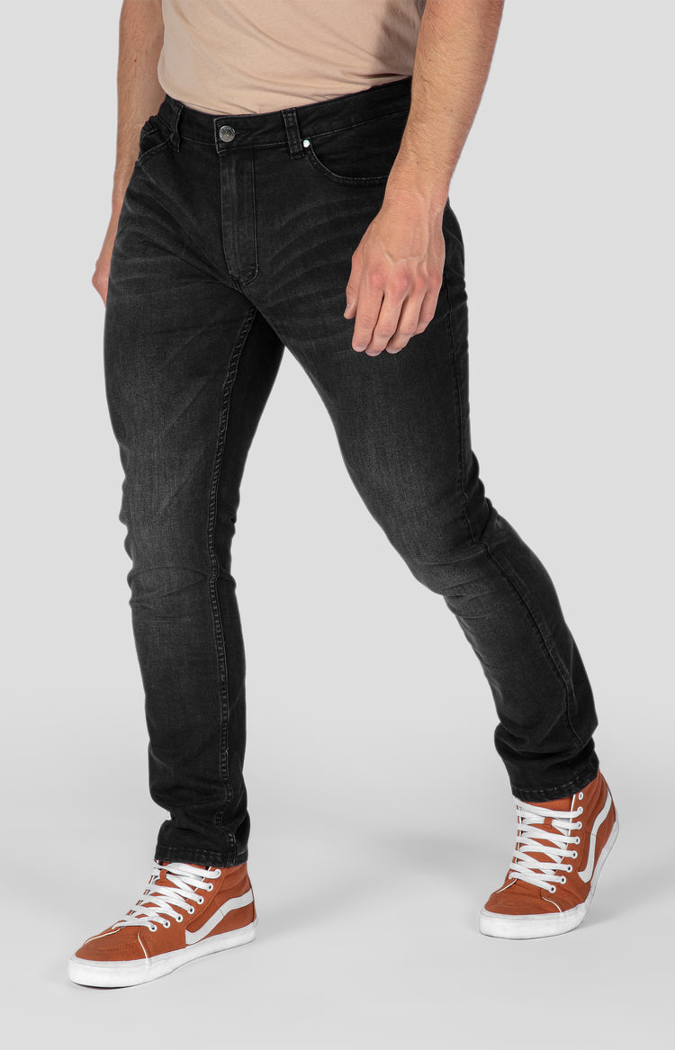 Hockey Legs Black Wash - Slim Stretch Men's Jeans with COOLMAX
