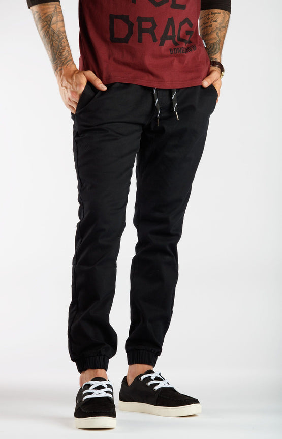 Black Jogger Chinos