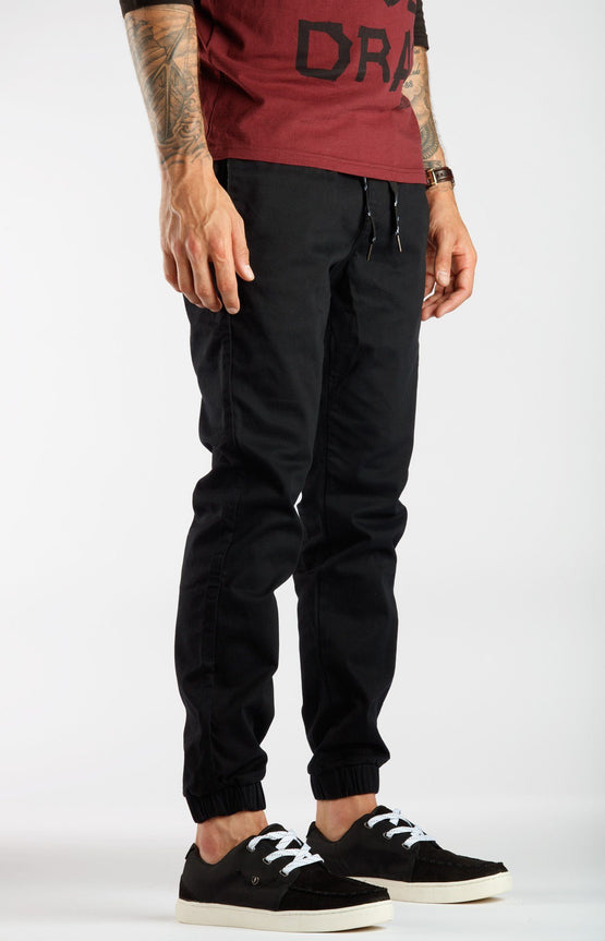 Black Jogger Chinos