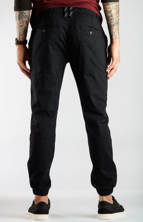 Black Jogger Chinos