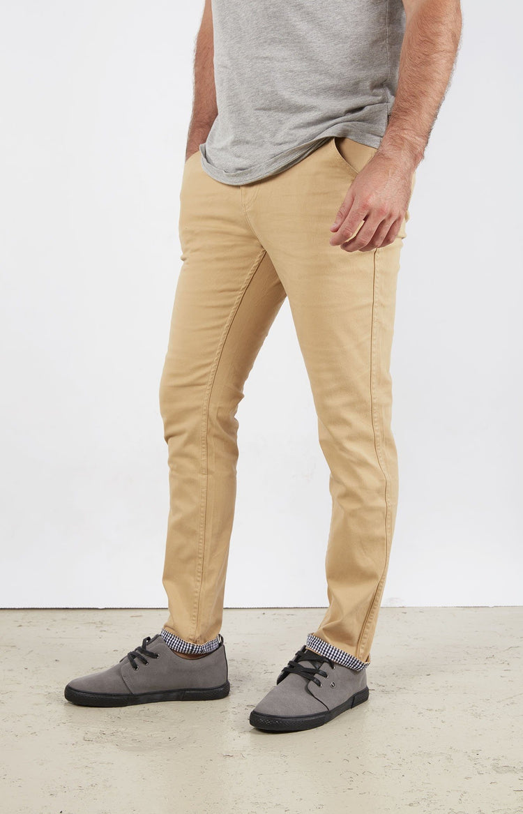 Slim Fit Super Skinny Chino Hollister Beige Slim Fit Grament Dyed
