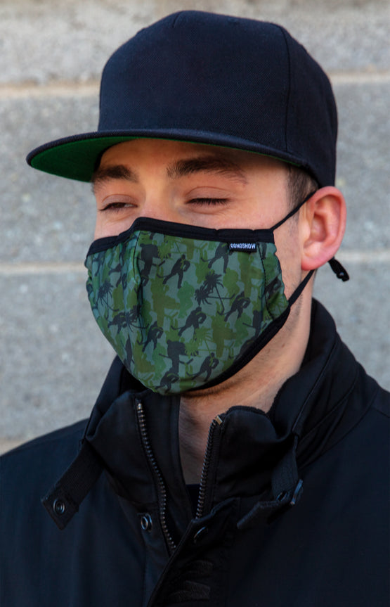 Adjustable Face Mask - Camo