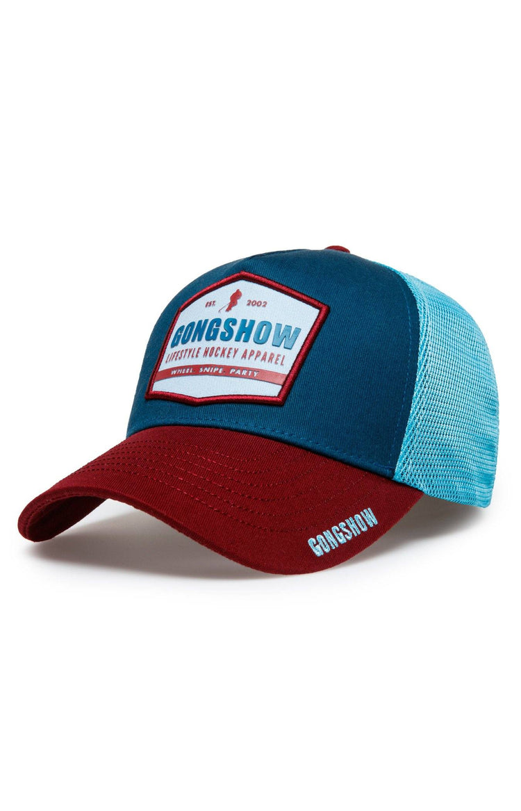 After Pracky Celly Blue Gongshow Curved Brim Hockey Hat – GONGSHOW GEAR