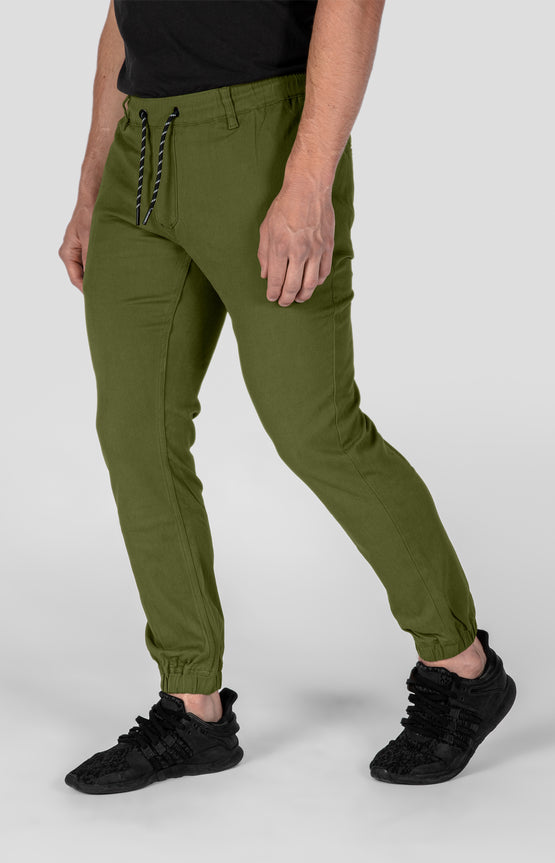 Olive Green Jogger Chino