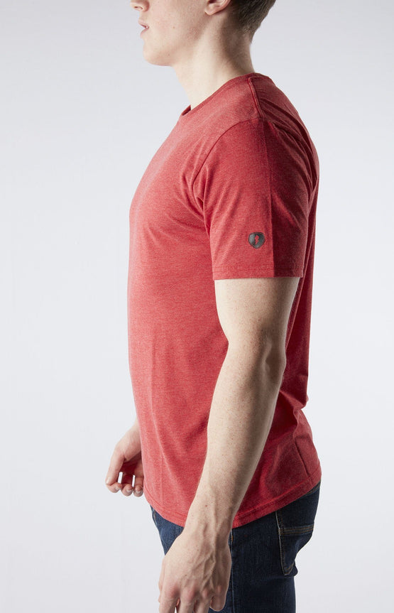 Blank Crew Neck Tee - Red