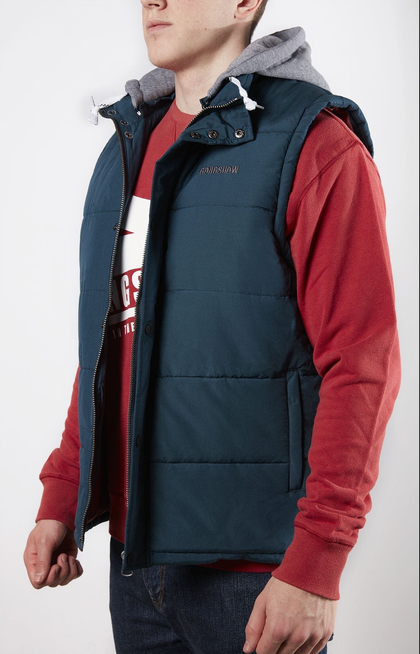 Chest Protector Blue Mens Gongshow Hockey Vest GONGSHOW GEAR